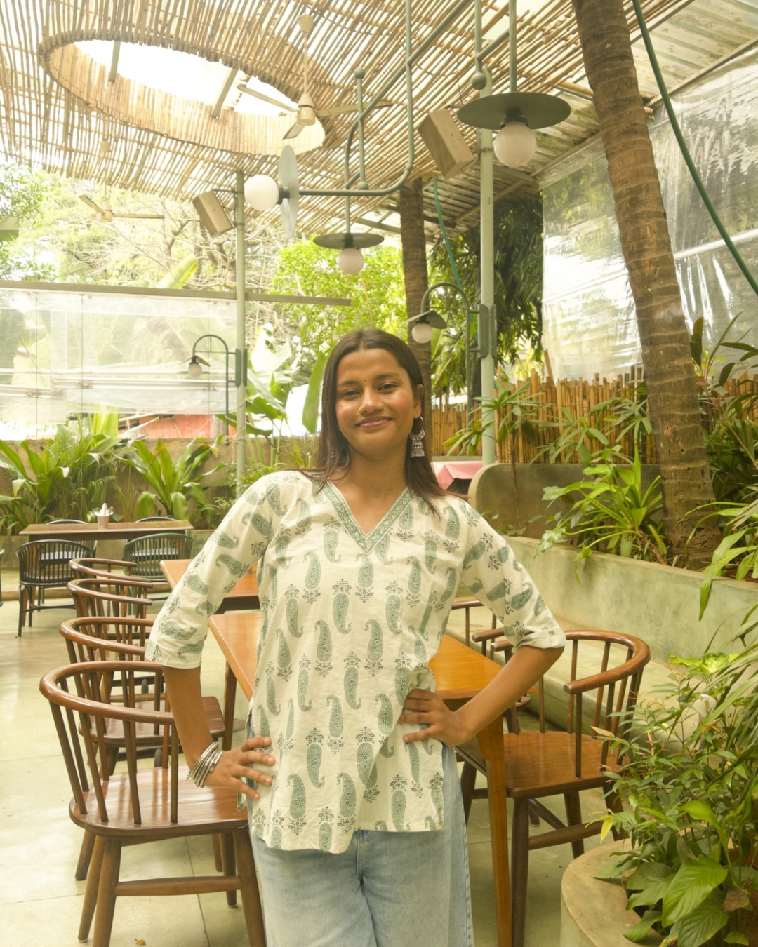 Hariyali — for its fresh, earthy print and calm vibe