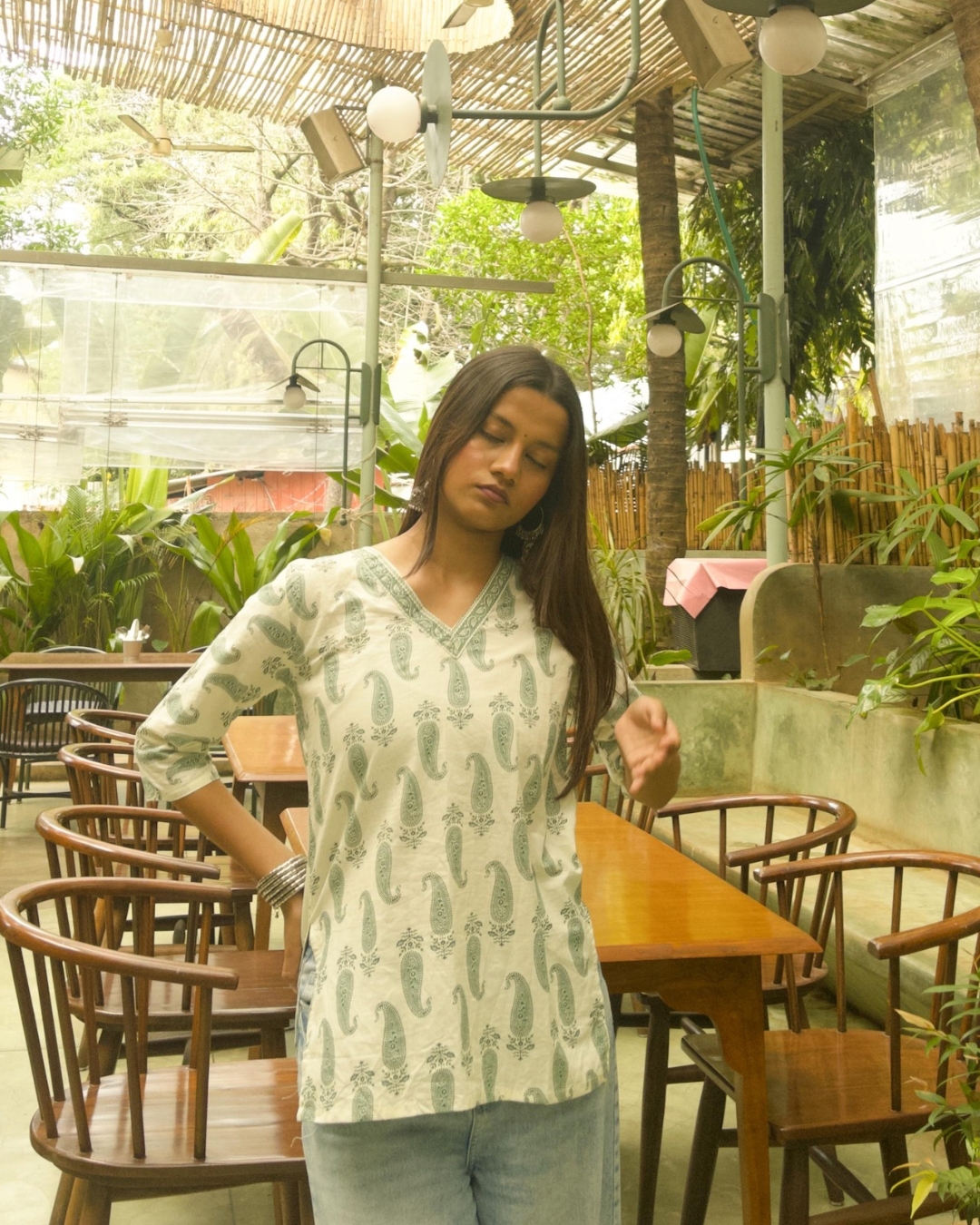 Hariyali — for its fresh, earthy print and calm vibe