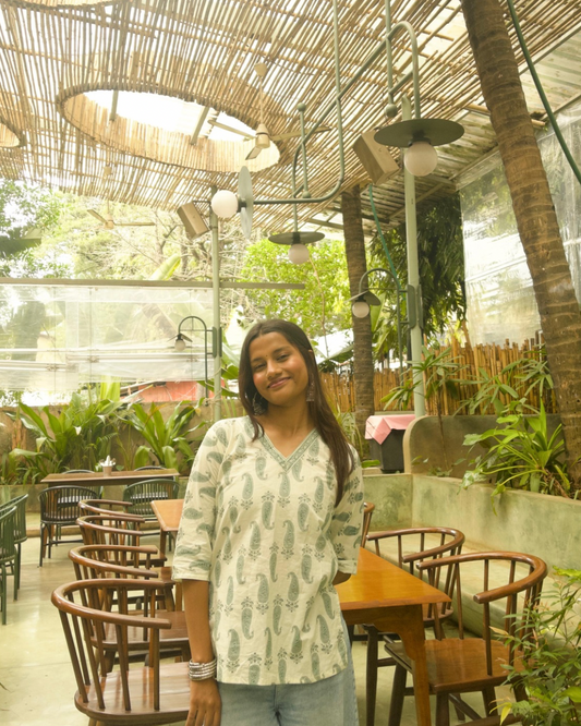 Hariyali — for its fresh, earthy print and calm vibe